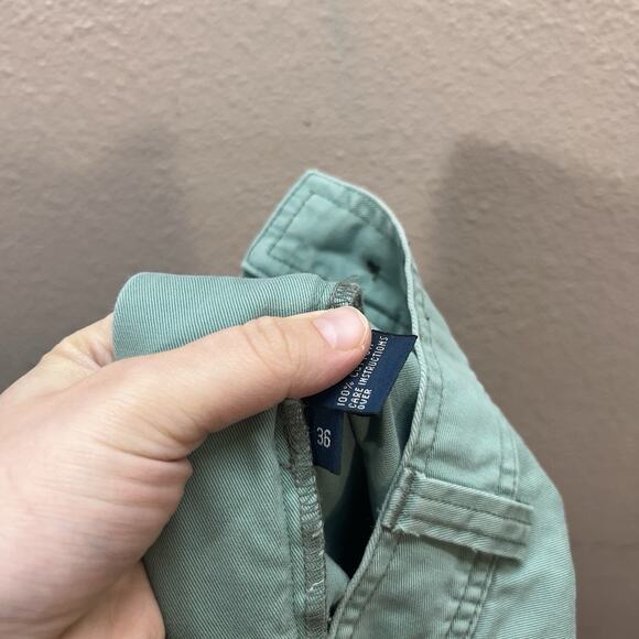 Polo Ralph Lauren Cargo Shorts Men’s 36 Streetwear Preppy Baggy Y2K Cotton Green - Picture 7 of 7